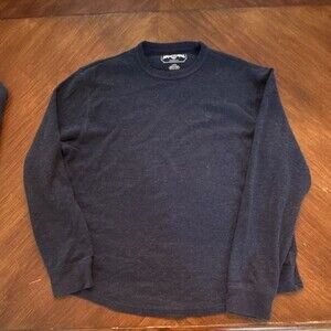 American Eagle Men's Dark Blue Knit Pullover Sweater Crew Neck Size L